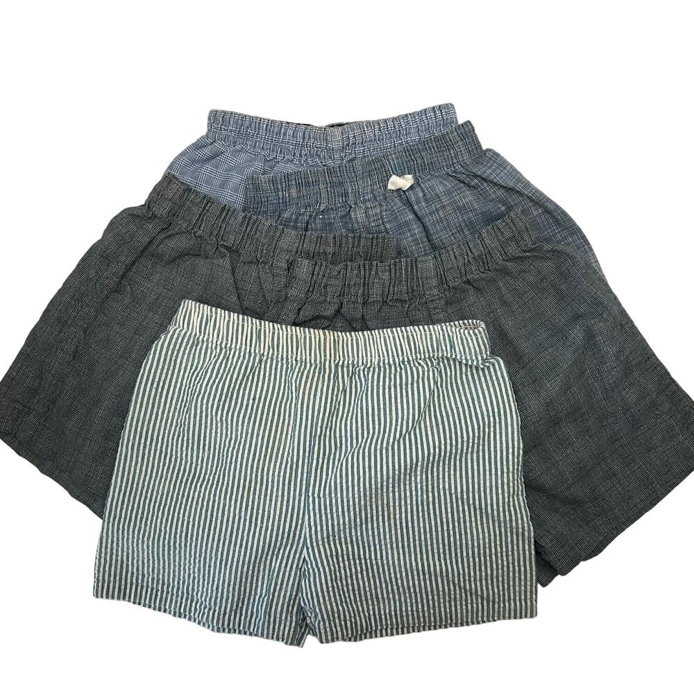 Vintage‎ Boys Play Shorts Blue Elastic Waist  Lot of 5 Different Sizes